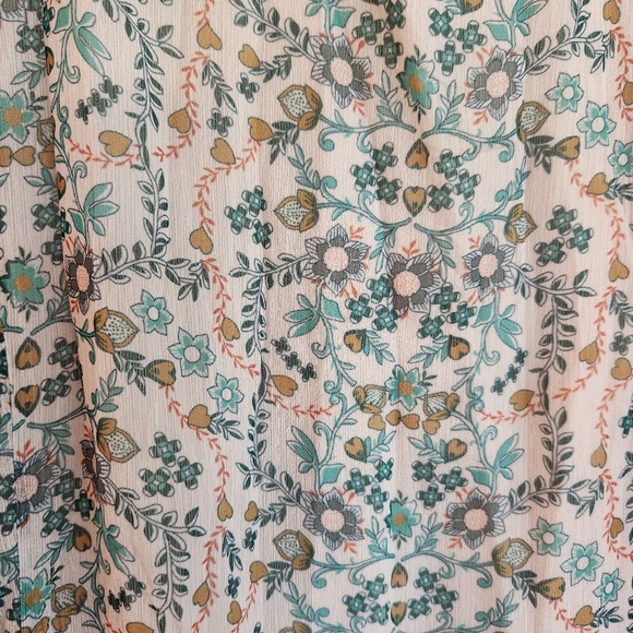 Beautiful Coldwater Creek XL Ladies Dress Ombre Floral Dressy Maxi - Picture 3 of 7